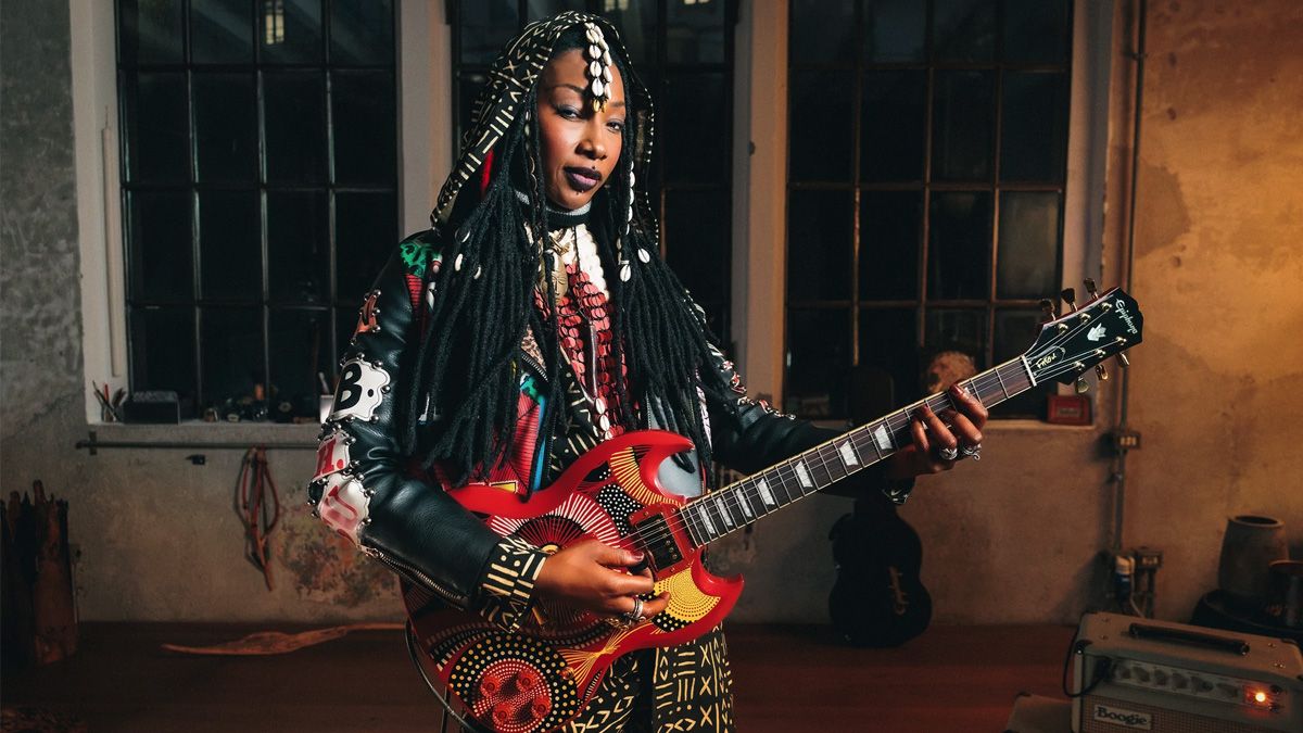 "Anyone Can Join In... Just Bring Your Own Vibe": Fatoumata Diawara's Iconic SG Celebrates Her Malian Heritage with Distinctive Horns]