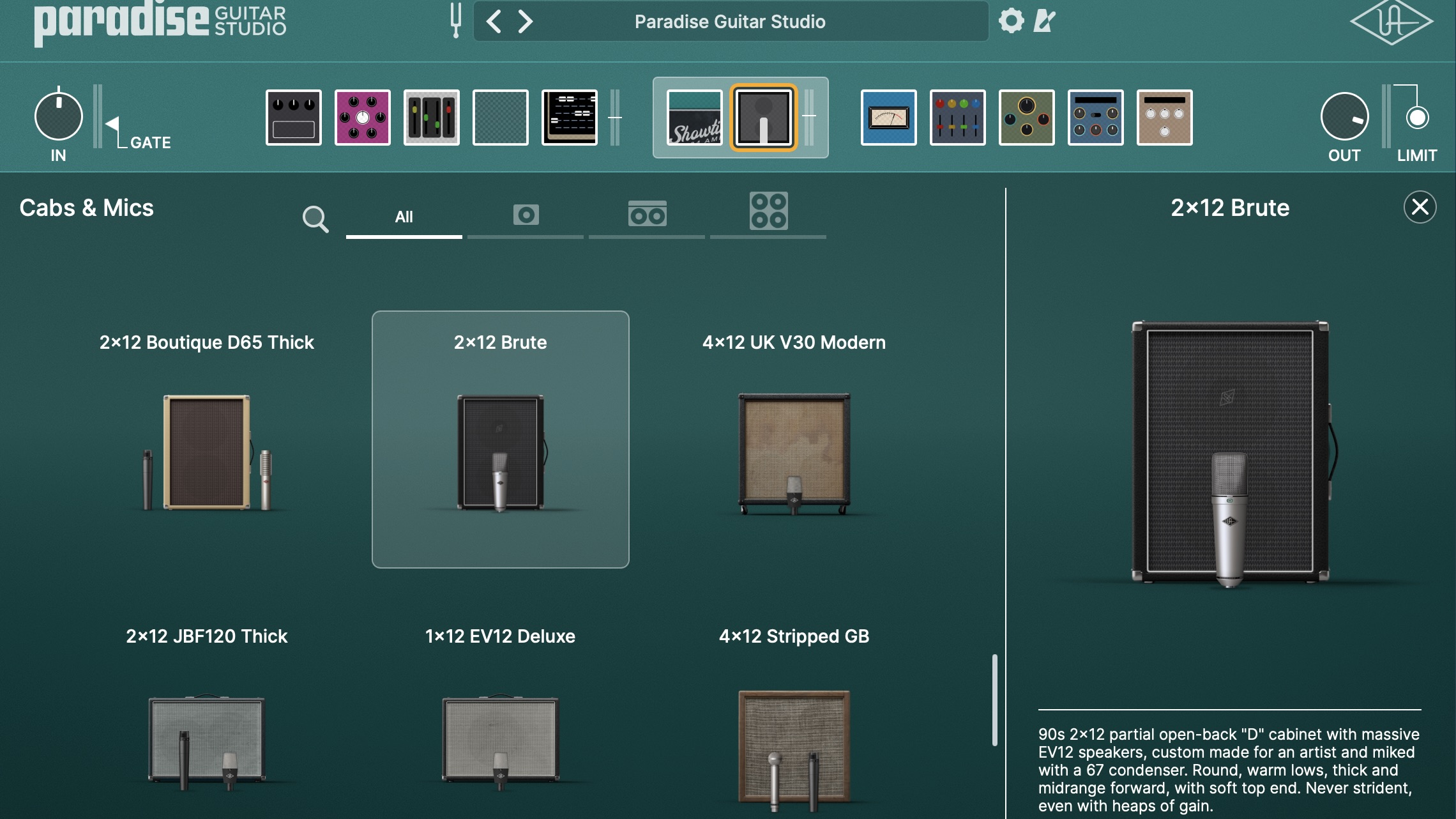 Universal Audio Paradise Guitar Studio