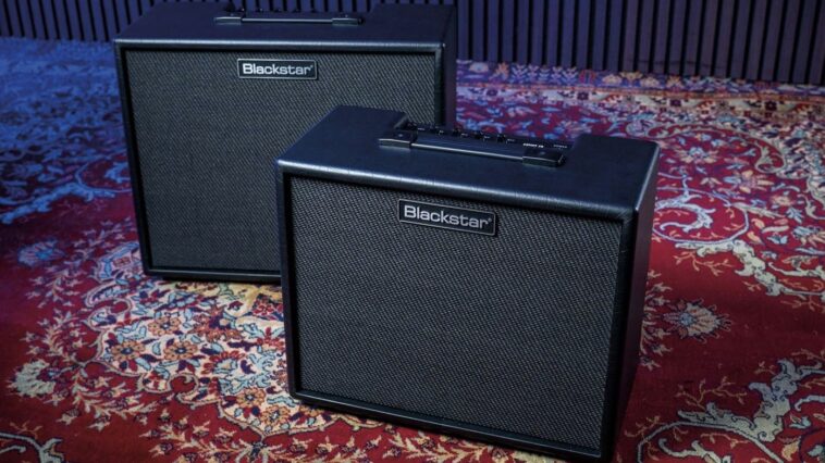 Blackstar introduces new Artist FR speakers designed for modeler compatibility.]