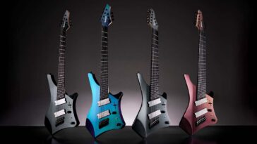Bold and unconventional, Ibanez’s multi-scale Alpha series could become the go-to guitar for 21st-century prog-metal musicians—should you choose the 7-string or the 8-string version?]