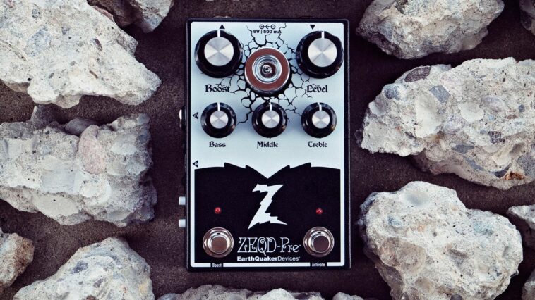"Experience the difference when you engage this pedal; your amp transforms into a massive powerhouse, delivering an enormous sound: EarthQuaker Devices collaborates with Dr. Z to create a tube-driven preamp that could be the remedy for your tonal struggles."]