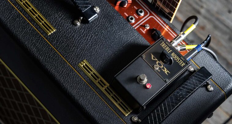 "Featuring recordings from legends like Rory Gallagher, Brian May, and Marc Bolan, this collaboration shaped the essence of rock's early days: Vox launches a revamped treble booster that delivers consistent tone without the flaws of vintage models."]