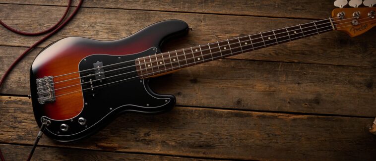 "Looking for a bass that embodies Fender's legacy, sound quality, versatility, and affordability? This Precision model meets all the key criteria."]