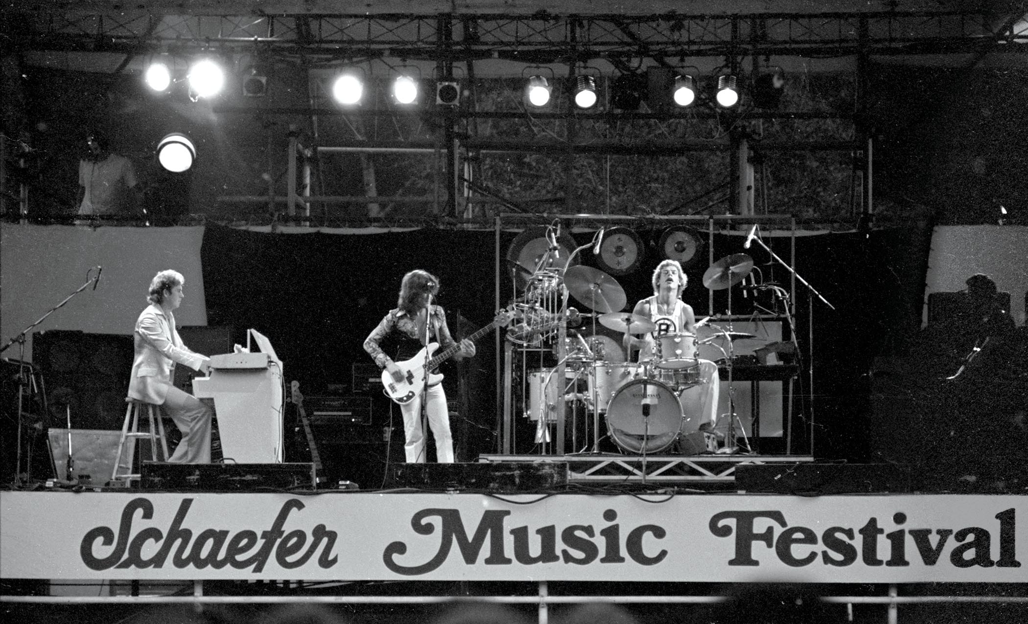 King Crimson in action at New York City's Central Park, July 1, 1974
