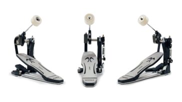 Mapex focuses on ease of use and quick performance with the Design Lab Swift belt-drive bass drum pedal.]