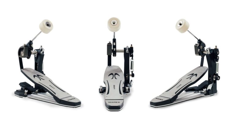 Mapex focuses on ease of use and quick performance with the Design Lab Swift belt-drive bass drum pedal.]