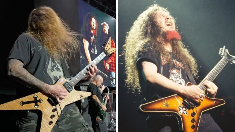 Ola Englund Demonstrates Dimebag's Guitars]