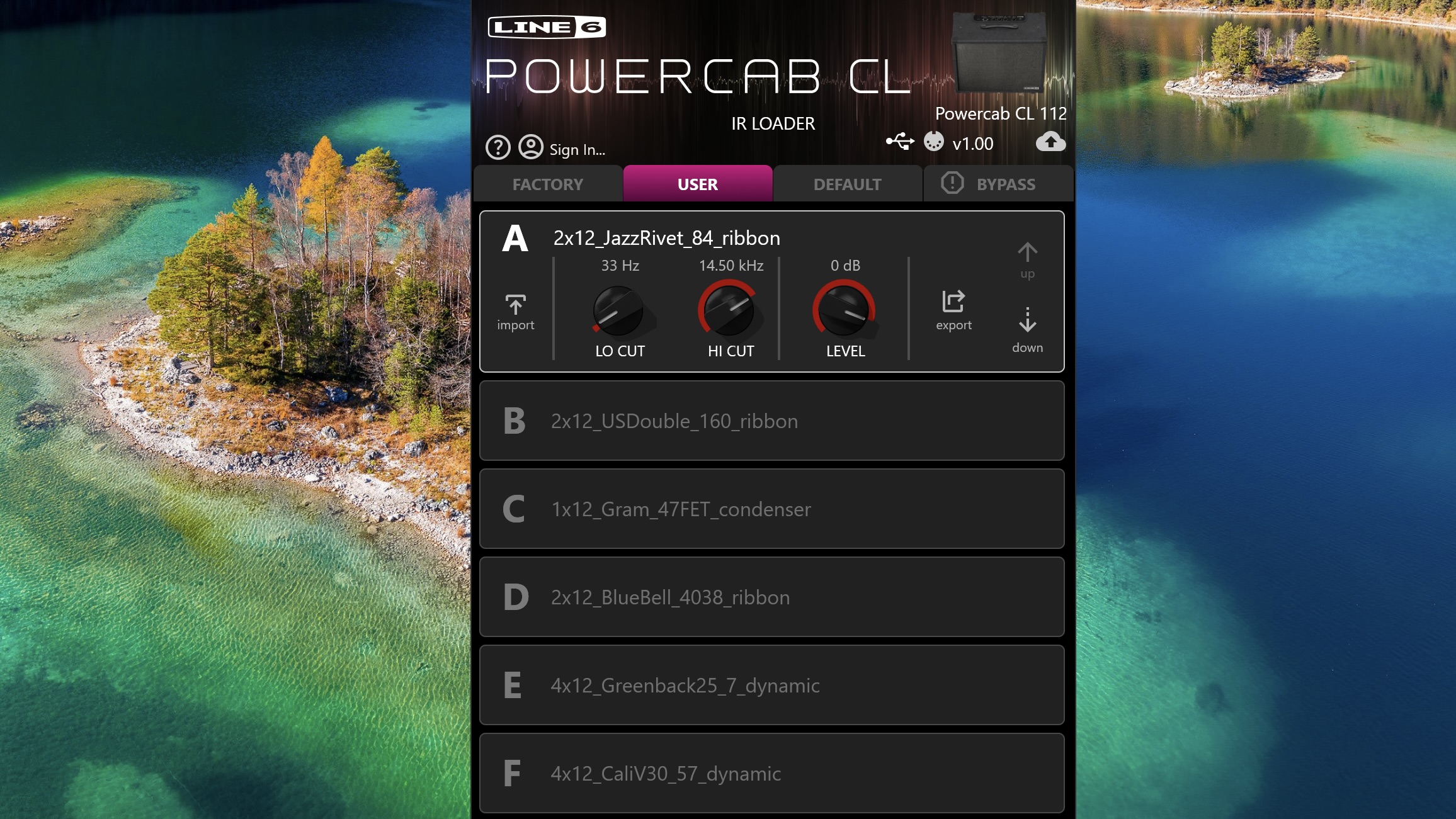 Line 6 Powercab CL app