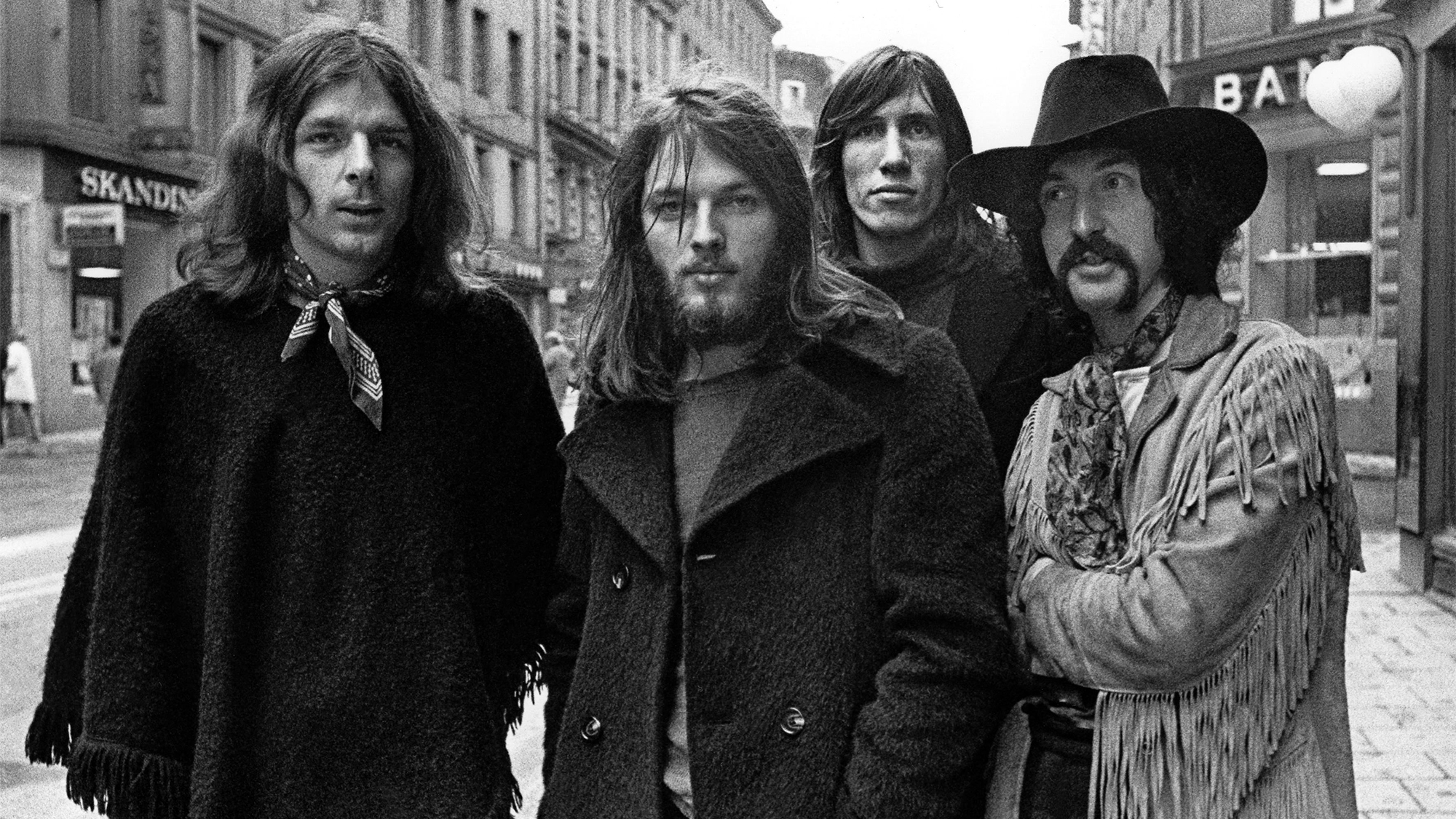 HRXYRY PINK FLOYD British rock band on European tour 1968,Syd Barrett,Nick Mason,Richard Wright and Roger Waters