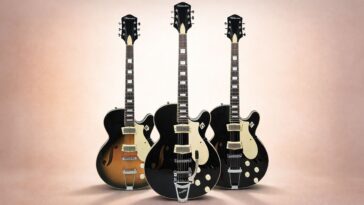 Silvertone breathes new life into its timeless 1446 semi-hollow electric guitar.]