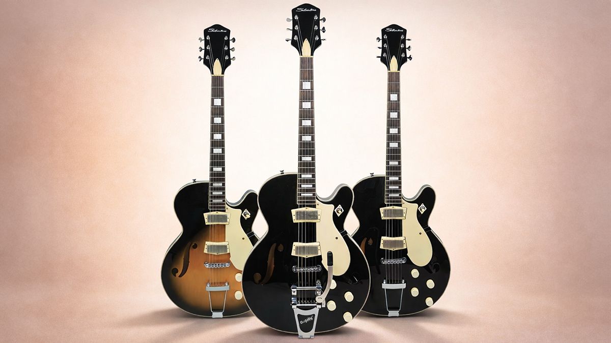 Silvertone breathes new life into its timeless 1446 semi-hollow electric guitar.]