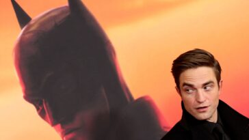 "Sporting headphones and bat-like ears, I’m crafting electronic beats on an MPC while vaping—Robert Pattinson created a wealth of ambient music during The Batman filming."]