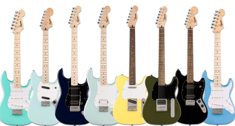 Squier Introduces Major Expansion of Sonic Series, Providing Affordable, Beginner-Friendly Options of Iconic Fender Electric Guitars and Basses for Kids]