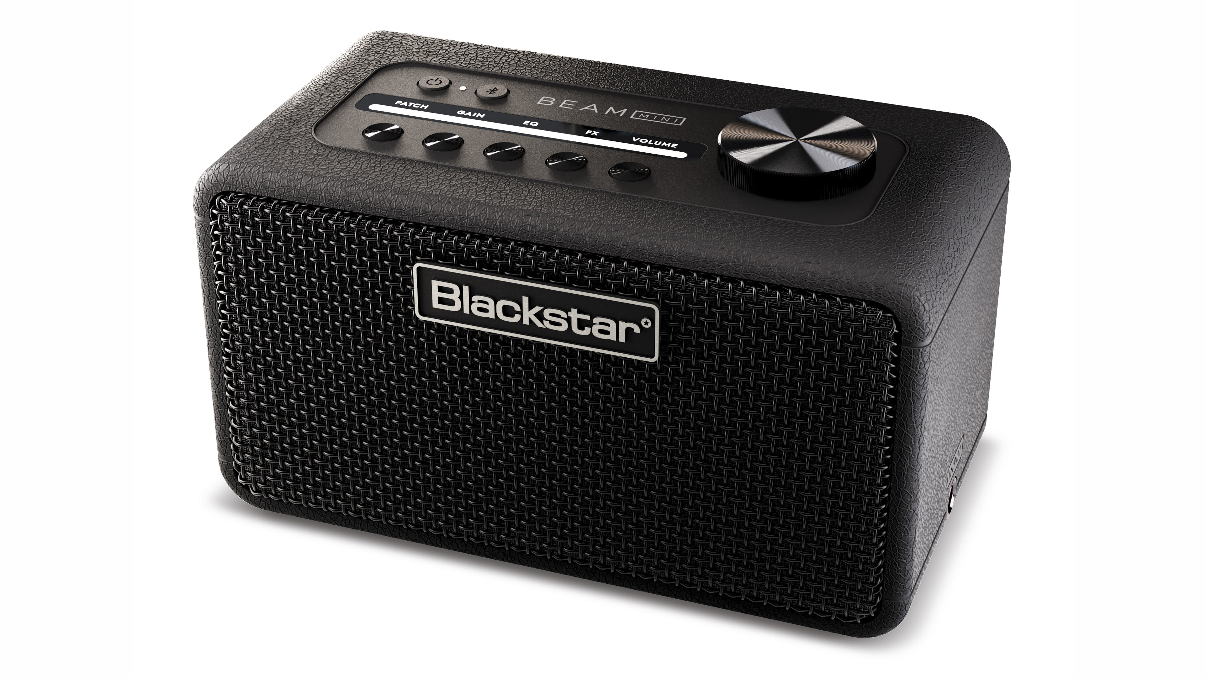 Press release images of a Blackstar Beam Mini Desktop Bluetooth Guitar Amplifier on a white background