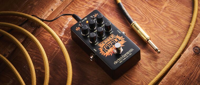 "While it draws inspiration from a Tone Bender, it's versatile enough to be seen as a classic fuzz— and we're using that term positively: A review of the Electro-Harmonix Bender Royale."]