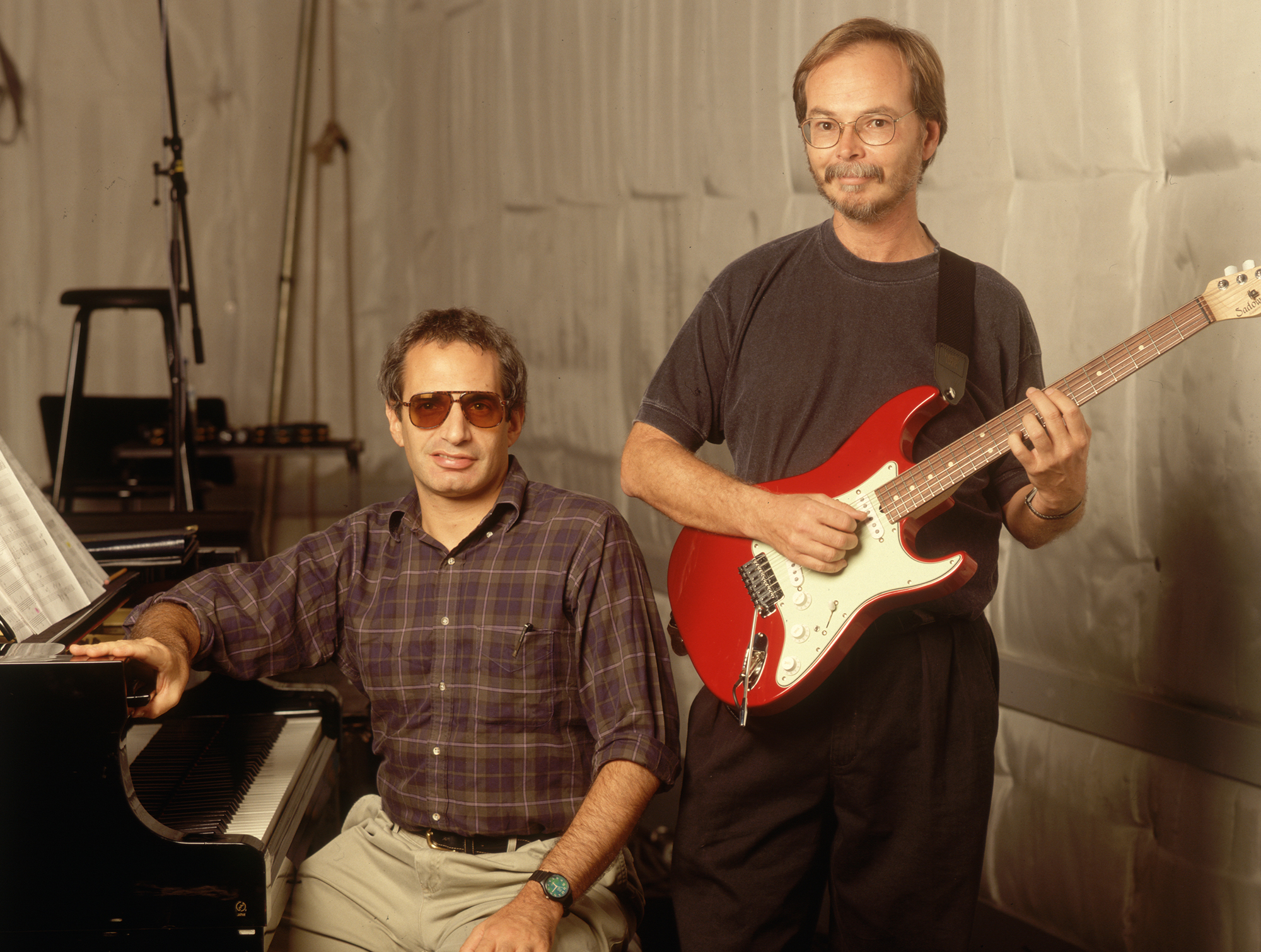 Donald Fagen and Walter Becker of Steely Dan in 1993.