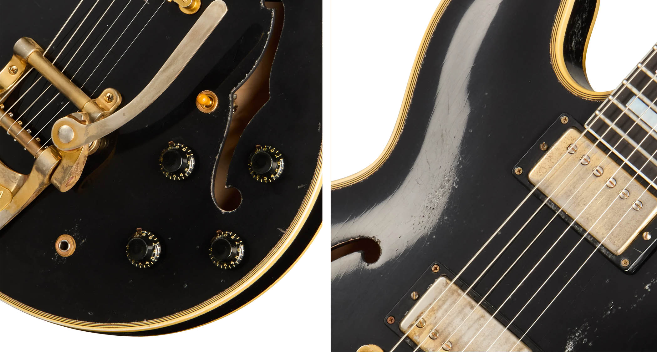 Gibson Custom Keith Richards Collector's Edition 1960 ES-355: this limited edition signature guitar is a meticulous replica of the Rolling Stones guitarist's original