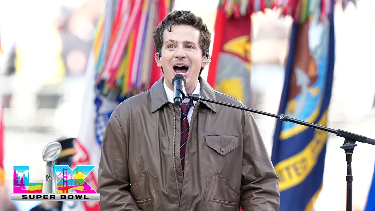 Charlie Puth Sings the National Anthem at Super Bowl LX - YouTube