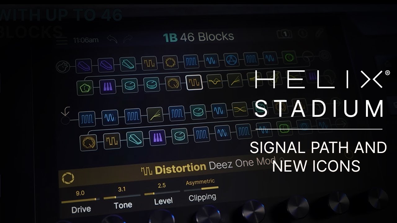 Line 6 Helix Stadium | Stadium Tour | Signal Path and New Icons - YouTube