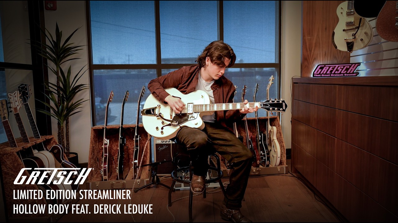 Derick Leduke Demos The Limited Edition Streamliner Hollow Body | Gretsch Guitars - YouTube
