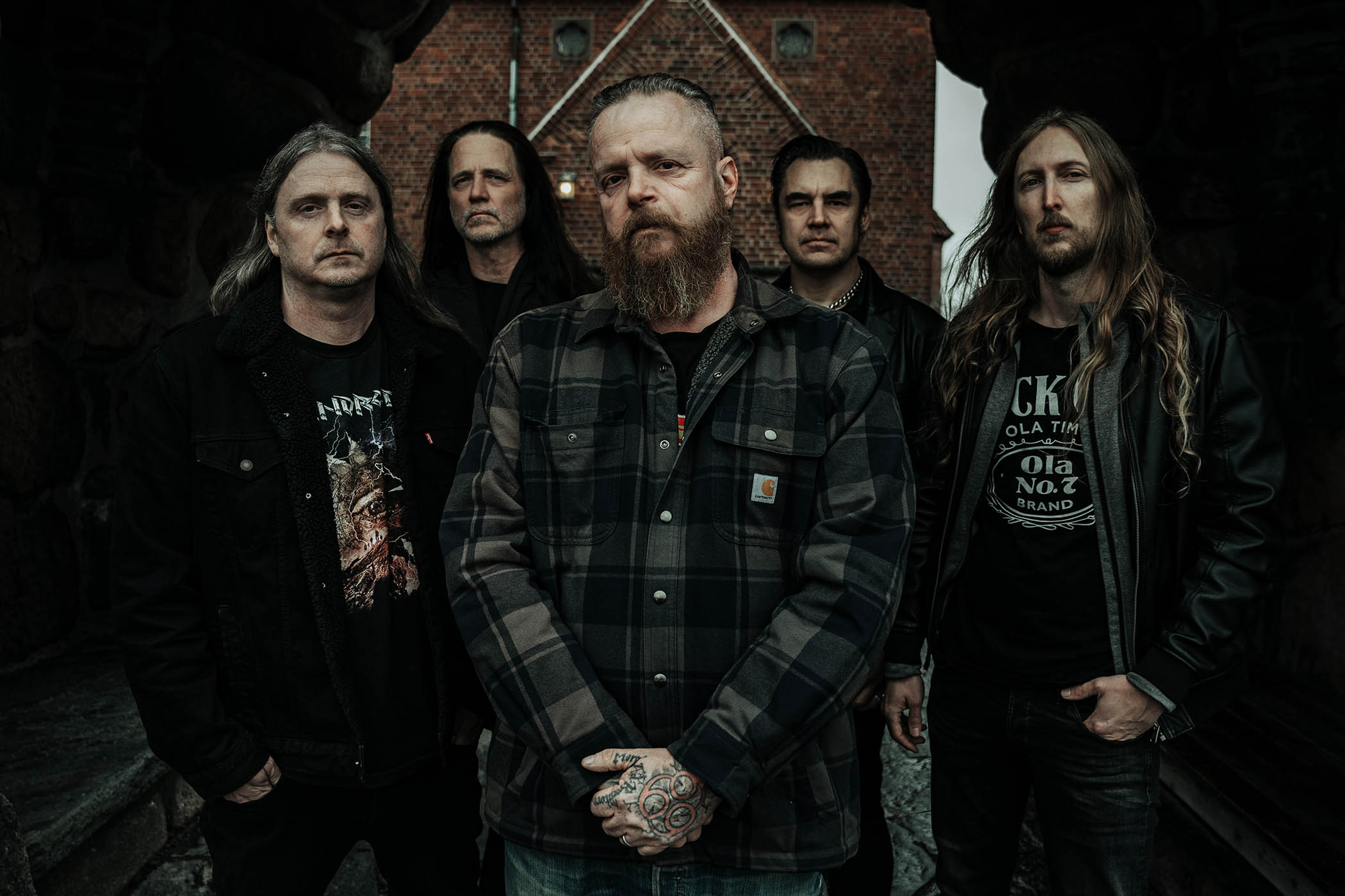 The Haunted: Ola Englund [far right] with Swedish thrashers the Haunted, a band he joined after leaving Six Feet Under in 2013