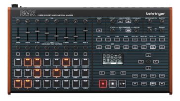Behringer introduces the BMX, a $459 replica of the Oberheim DMX.]