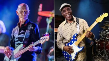 "Buddy relied on a stunt singer in the booth, allowing him to perform his guitar solo live with us": The late Michael Rhodes laid a solid groundwork for Buddy Guy's 2013 tribute to his hometown.]