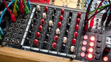 "Delightful to operate, presents intriguing patching possibilities, and is adaptable for expansion: ADDAC System 814 6x6 Stereo Matrix Mixer Review"]