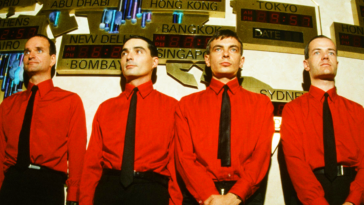 "Exploring the Dynamics of Machine Interaction: A Deep Dive into the Title Song from Kraftwerk's Pivotal Album"]