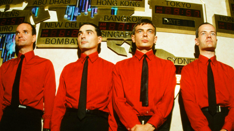 "Exploring the Dynamics of Machine Interaction: A Deep Dive into the Title Song from Kraftwerk's Pivotal Album"]