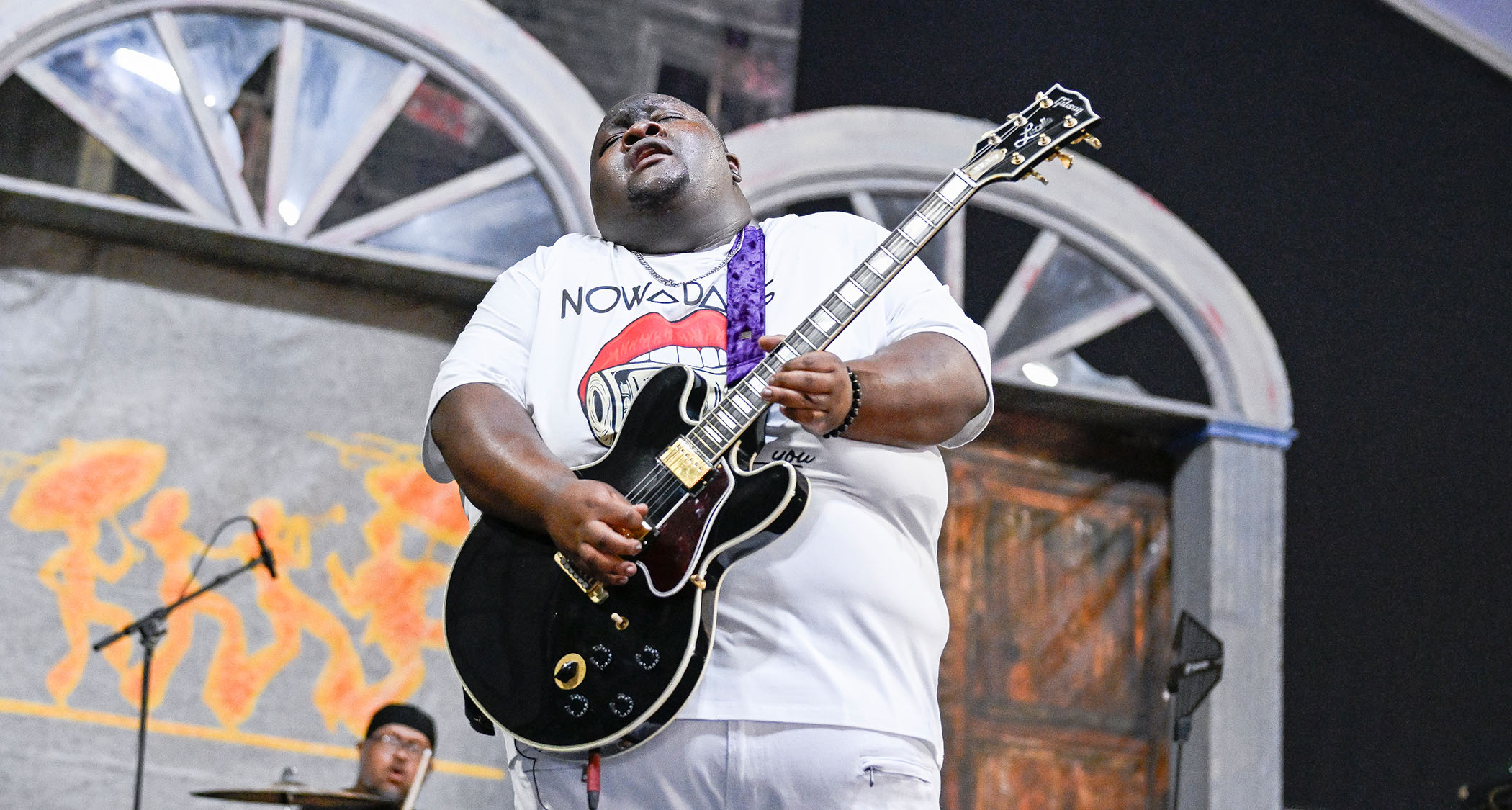 Christone 'Kingfish' Ingram plays a solo at the 2025 New Orleans Jazz &amp; Heritage Festival