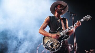 Gary Clark Jr.'s latest Gibson guitar honors B.B. King.]