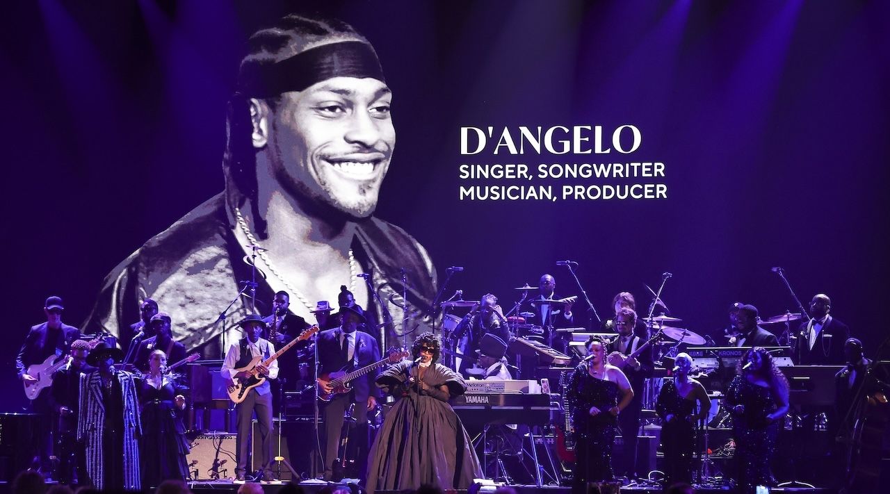 Marcus Miller and Pino Palladino take the stage at the 2026 Grammy Awards]