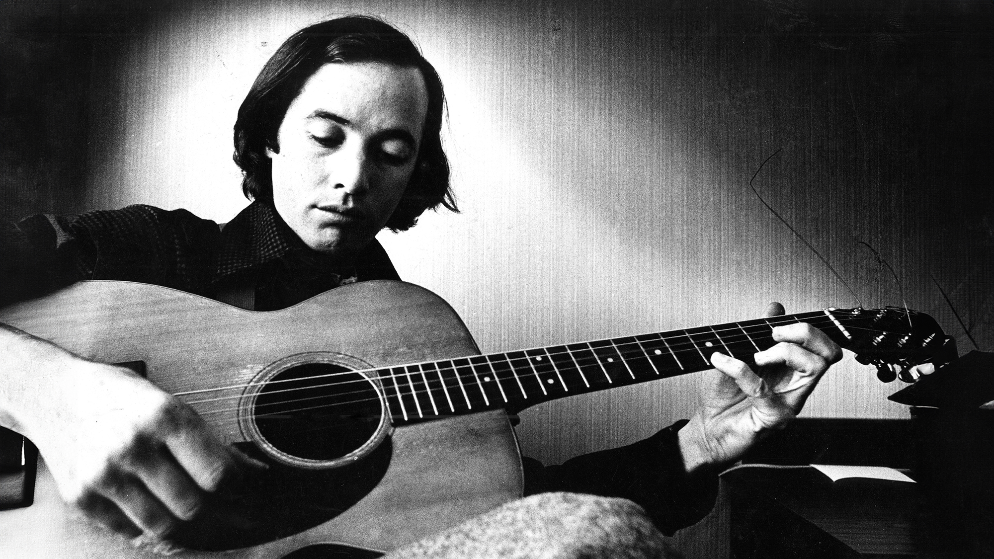 AMSTERDAM, HOLLAND: Ry Cooder plays his guitar in Amsterdam, Holland in 1973