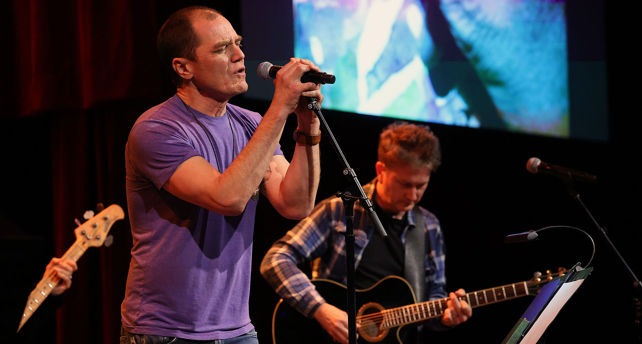 Michael Shannon and Jason Narducy perform live onstage in 2024