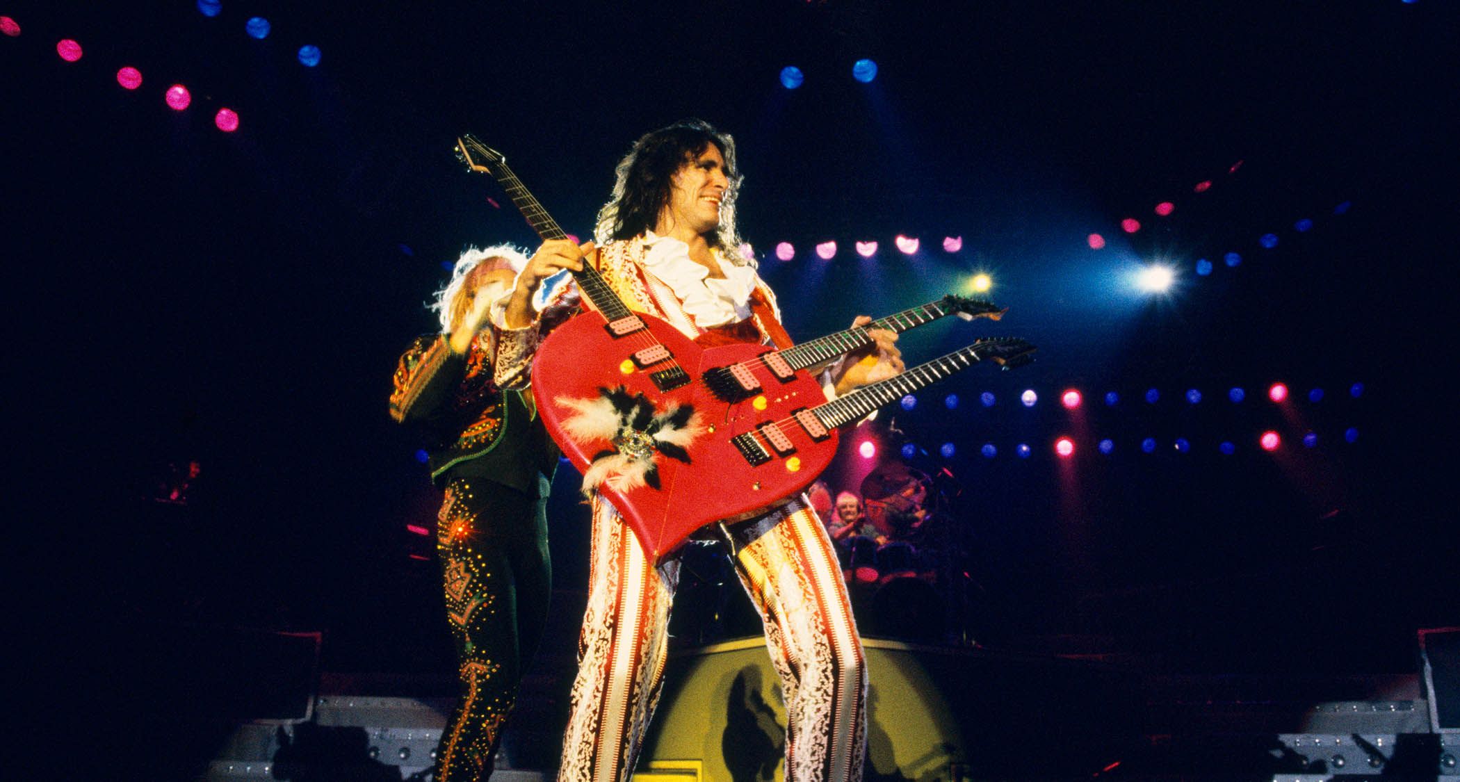 Steve Vai fulfilled his rockstar dreams alongside David Lee Roth.]