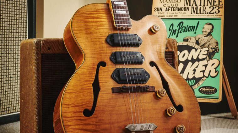 T-Bone Walker's iconic Gibson guitar available for purchase]