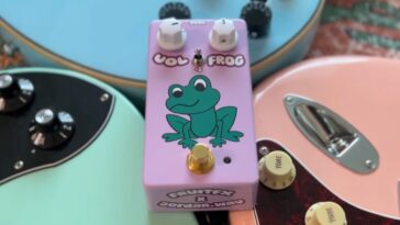 The Frog Pedal transforms your guitar's tone into a frog-like sound.]