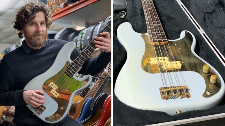 The bass guitar featured in The Specials' "Ghost Town" is set to be auctioned.]