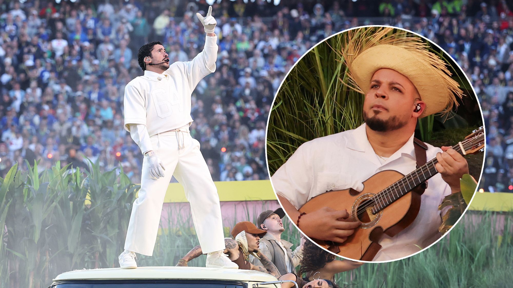 The stringed instrument featured in Bad Bunny's Super Bowl performance.]