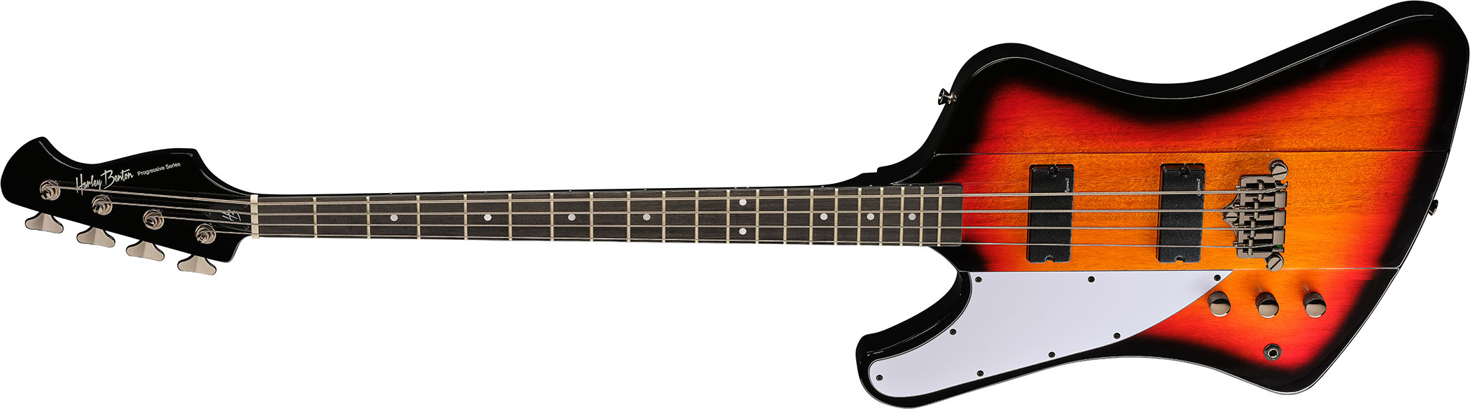 The Harley Benton Deluxe Series TB-70VS offers the T-bird inspired bass at a beginner-friendly price &ndash; and as a left-handed model.