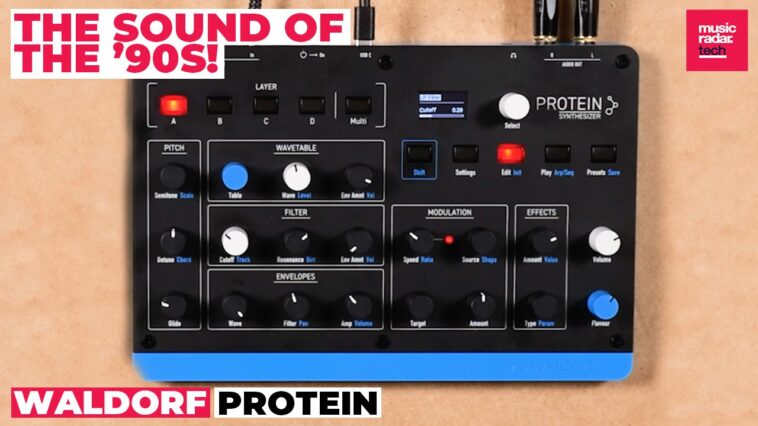Waldorf Protein in Action: Four Layers, '90s Wavetables, and MPE in a $399 Mini Synth]