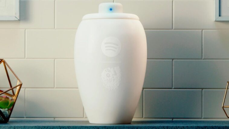"What's the Biggest Drawback of Being Dead? Missing Out on Music: Liquid Death and Spotify Introduce the Eternal Playlist Urn"]