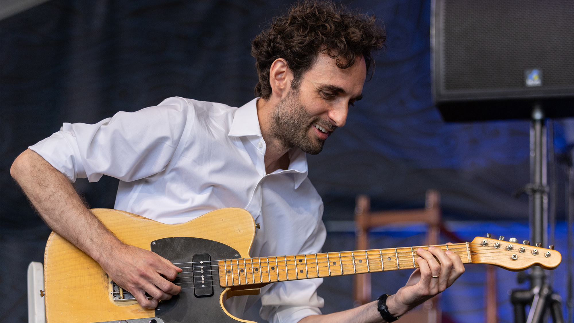 NEWPORT, RHODE ISLAND - AUGUST 05: Julian Lage performs during the Newport Jazz Festival 2023 at Fort Adams State Park on August 05, 2023 in Newport, Rhode Island.