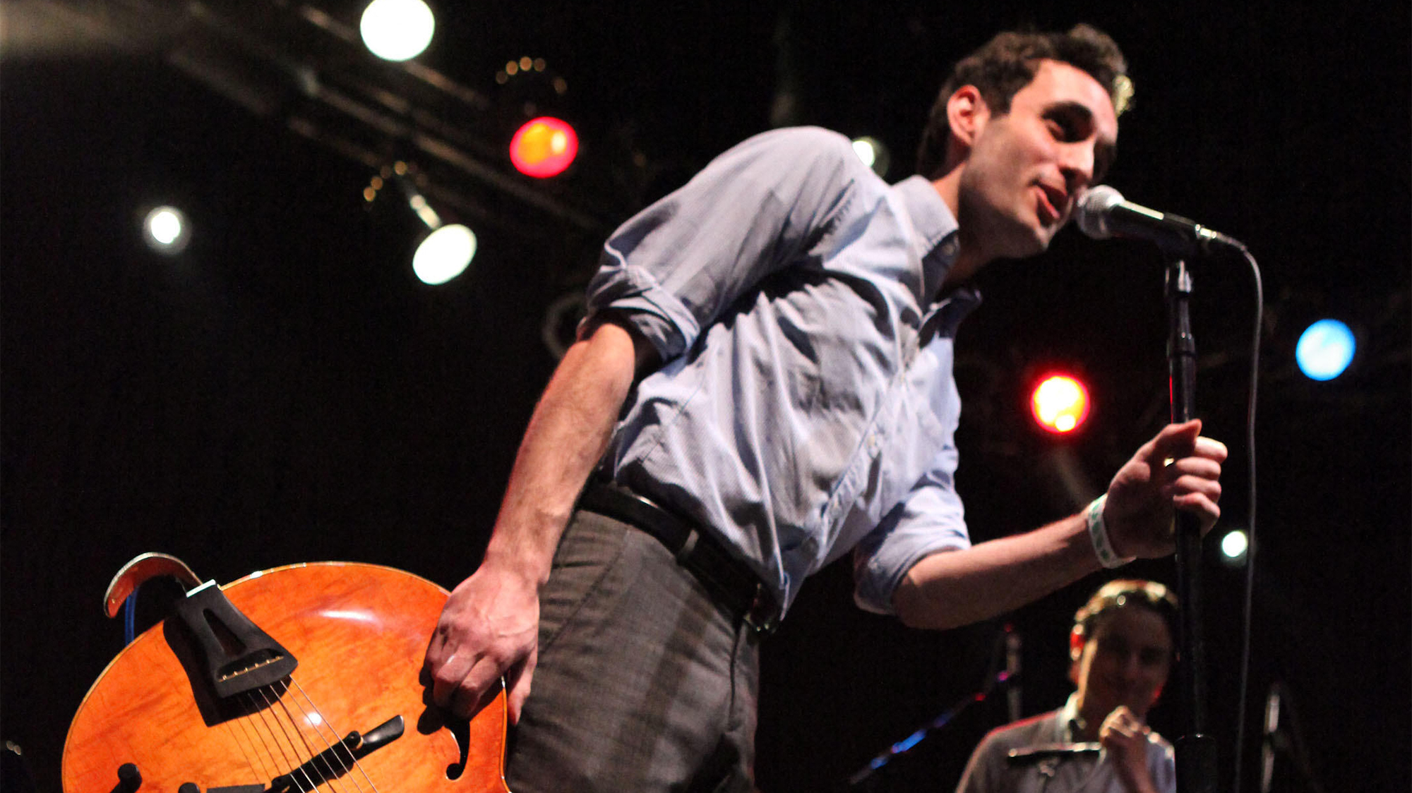 Julian Lage performs at the Blue Note Jazz Benefit for Japan at the Highline Ballroom New York City, USA April 19, 2011