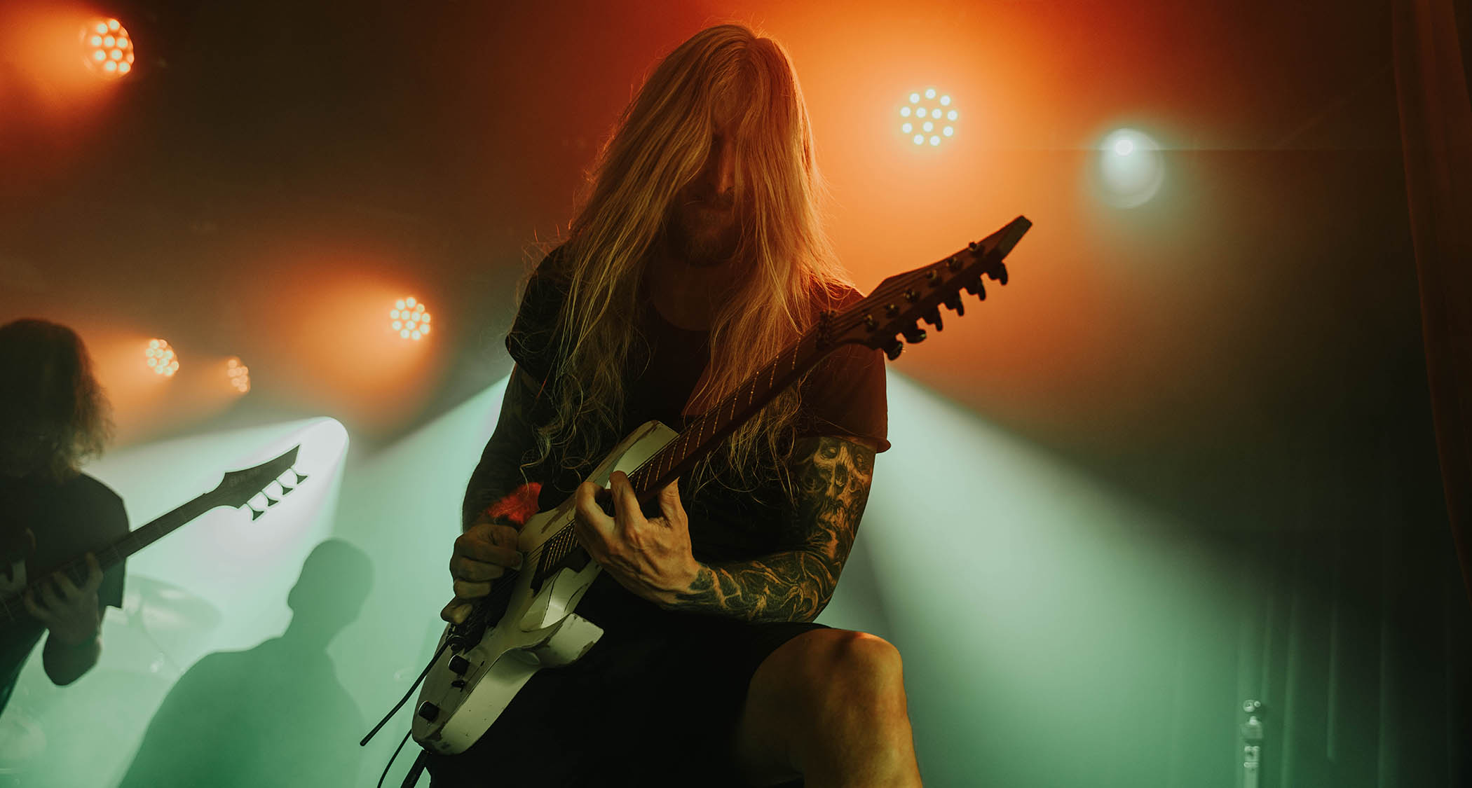 Ola Englund shreds onstage with the Haunted
