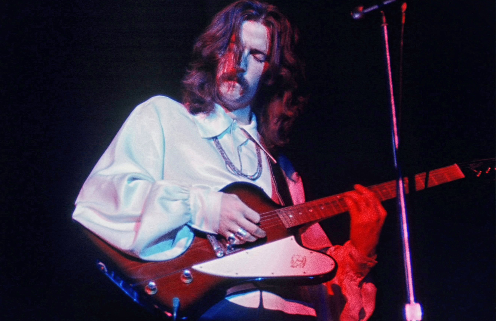 Eric Clapton performs onstage with Cream at The Forum in Inglewood in 1968