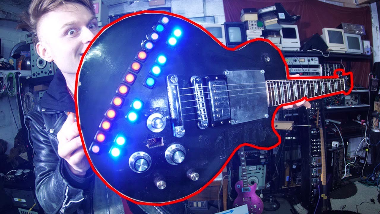 A Very Strange Modified Gibson Les Paul Synthesizer - YouTube