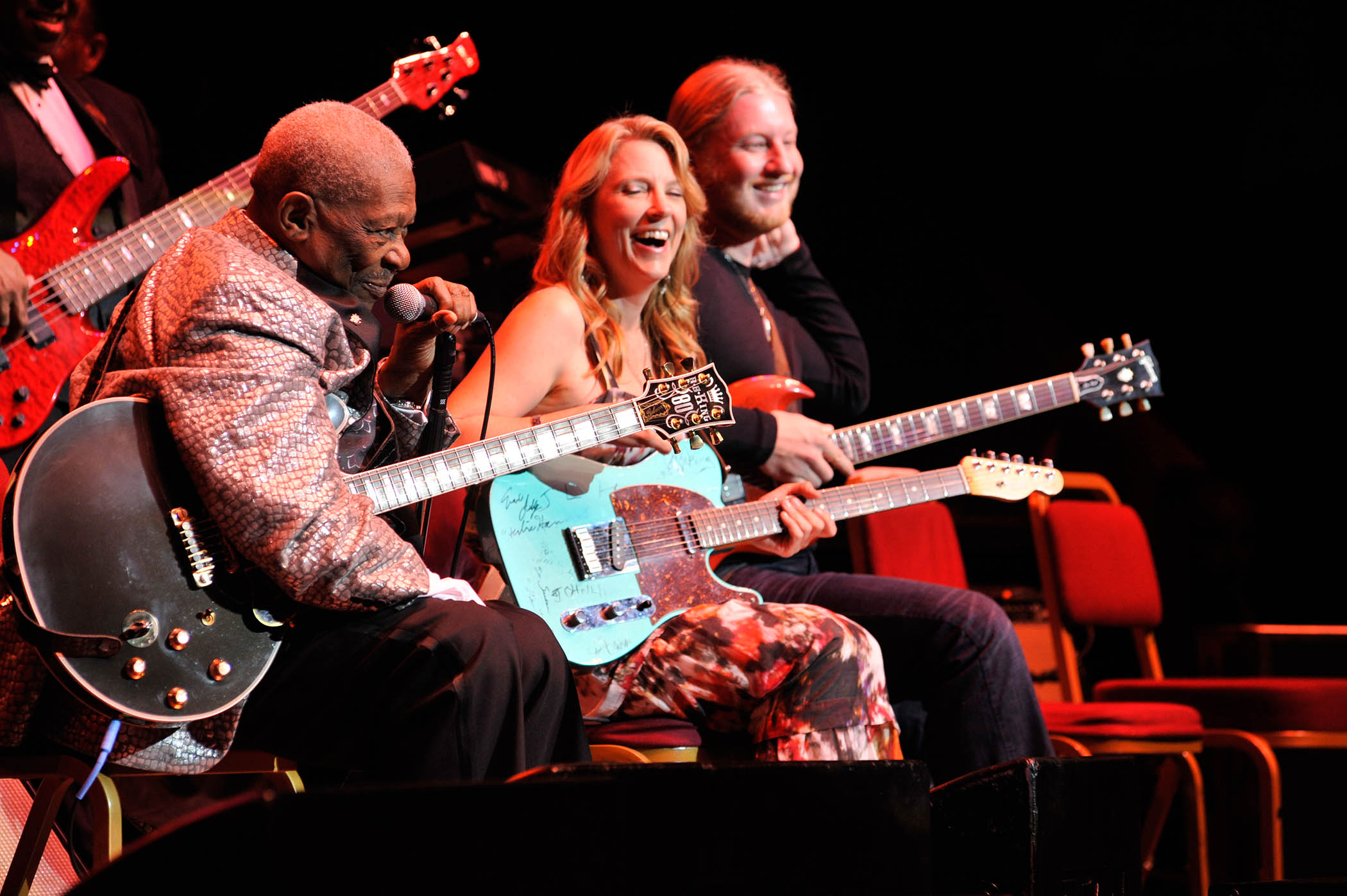 B.B. King, Susan Tedeschi and Derek Trucks at the Royal Albert Hall in London, 2011.
