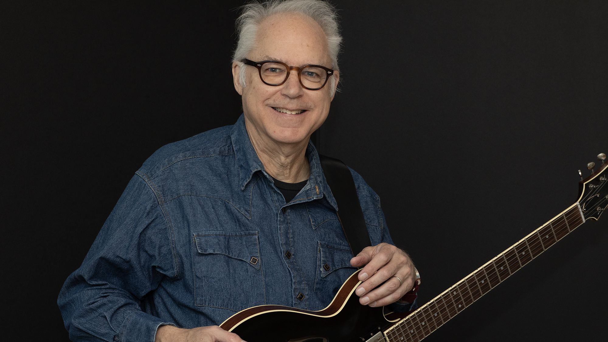 Bill Frisell photographed with his Collings I-30LC, at the Blue Note, New York City, November 30, 2022